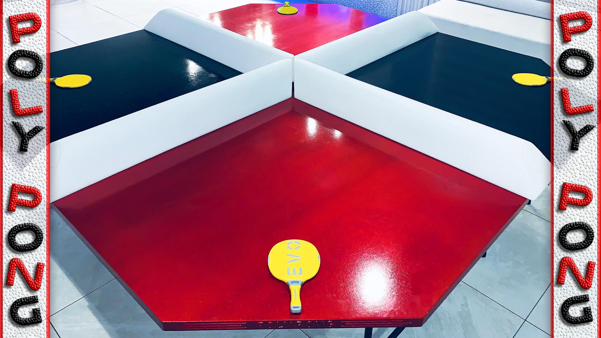 4-player ping pong table event rental game